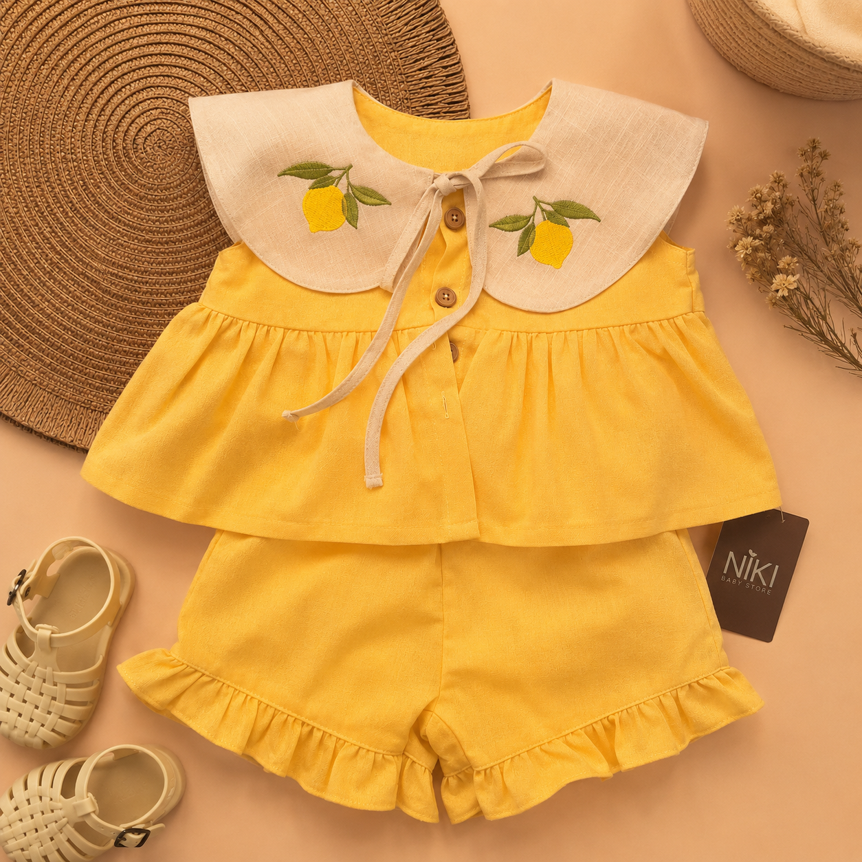 Completo Estivo Limoni – Top e Shorts