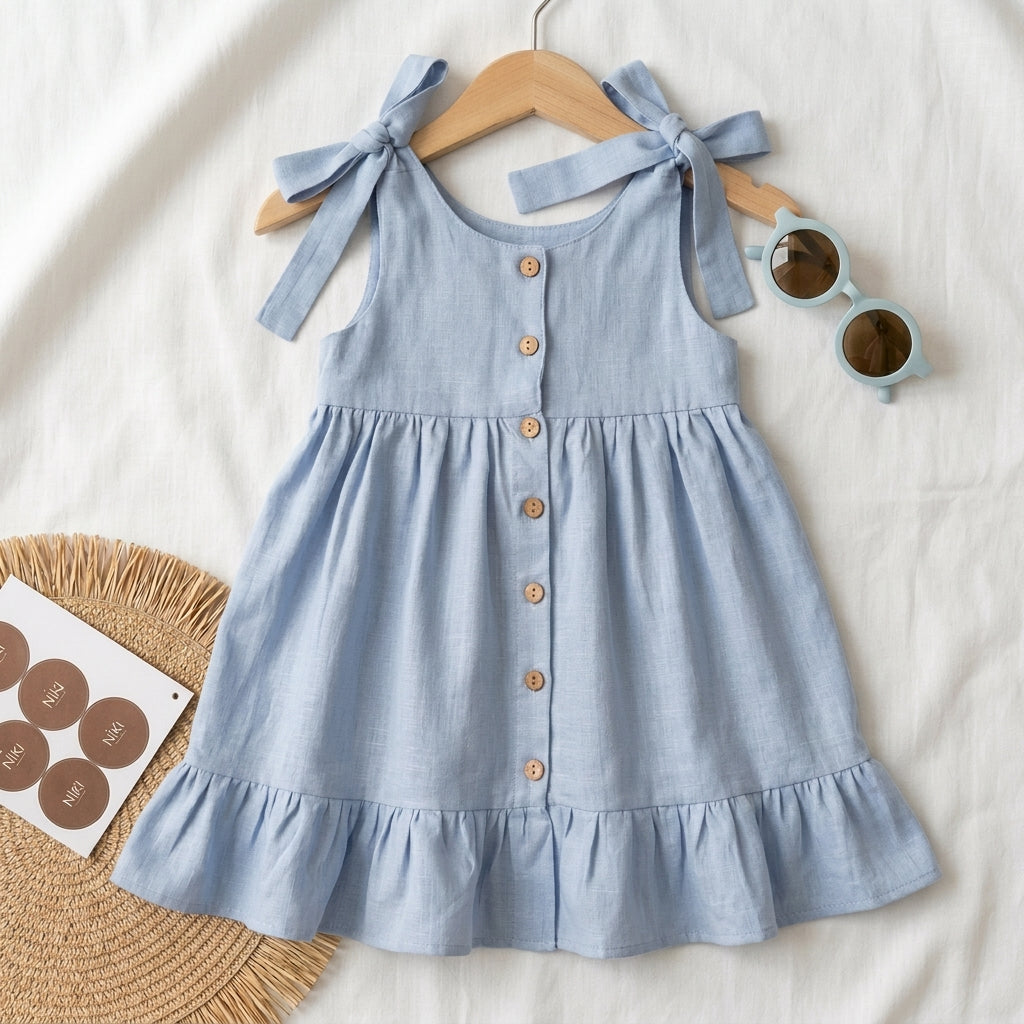 Vestito Azzurro Bambina